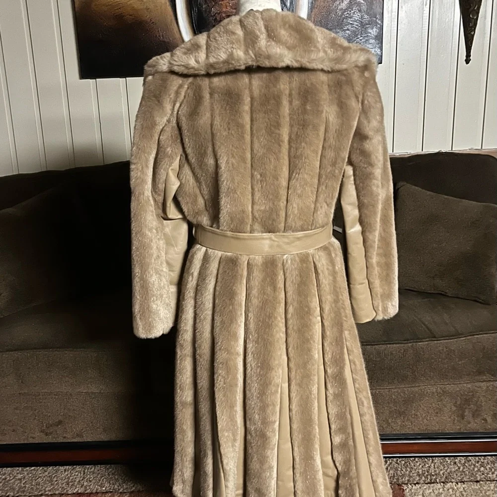 Jet Set California ~ Women’s Size 12 ~ Vintage (1970’s) ~ Dress Fur Coat ~ New - Picture 15 of 16